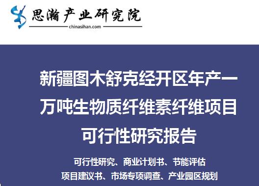 新疆图木舒克经开区年产一万吨生物质纤维素纤维项目可行性报告（含纺丝机设计分析）